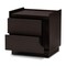 Baxton Studio Larsine Modern Brown Finished 2-Drawer Nightstand 148-8261 - alternate 8